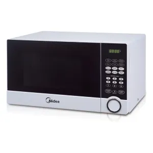Midea 15-Inch 0.9 Cu. Ft. Digital Countertop Microwave in White (MMC09MELWW)