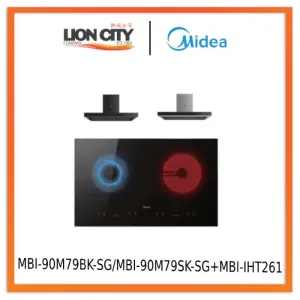 Midea MBI-90M79BK-SG / MBI-90M79SK-SG Chimney Hood Midea MBI-IHT261-SG Ceramic Built-in Induction Hob