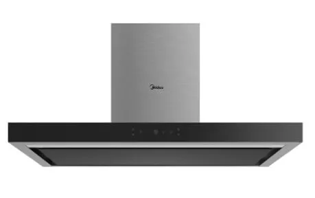 Midea MBI-90M79BK-SG / MBI-90M79SK-SG Chimney Hood Midea MBI-IHT341-SG Ceramic Induction Hob With 3 Zones