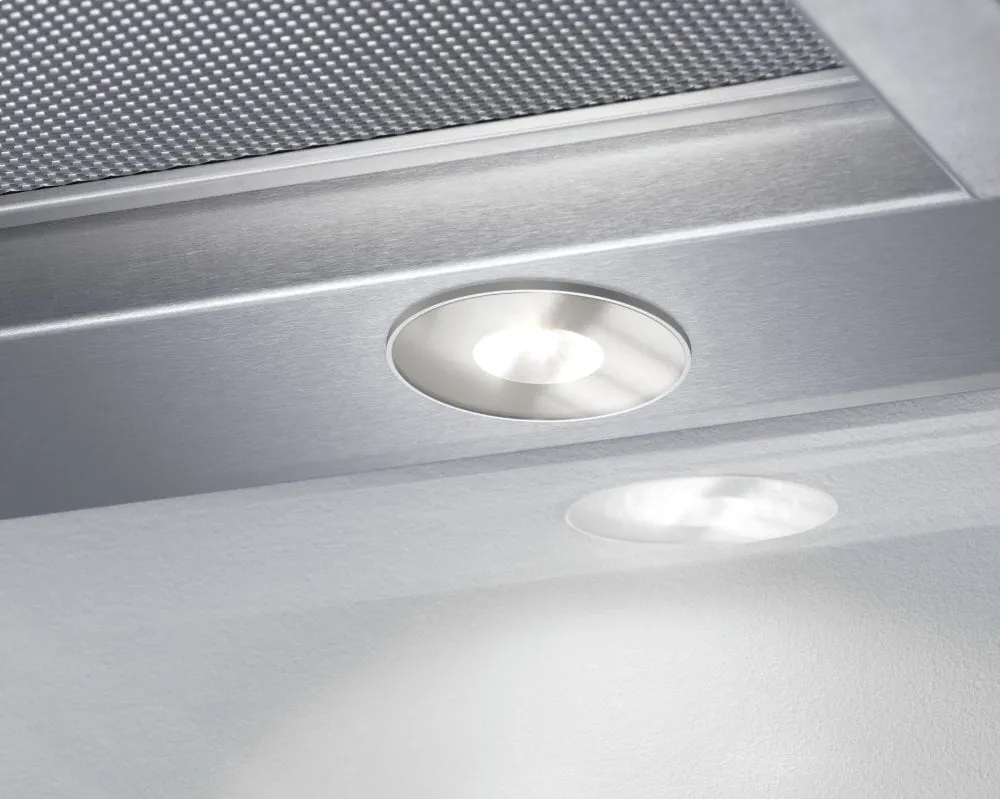Miele DA3698SS Built-In Ventilation Hood With Motorized Pull-Out Canopy For Maximum Convenience.