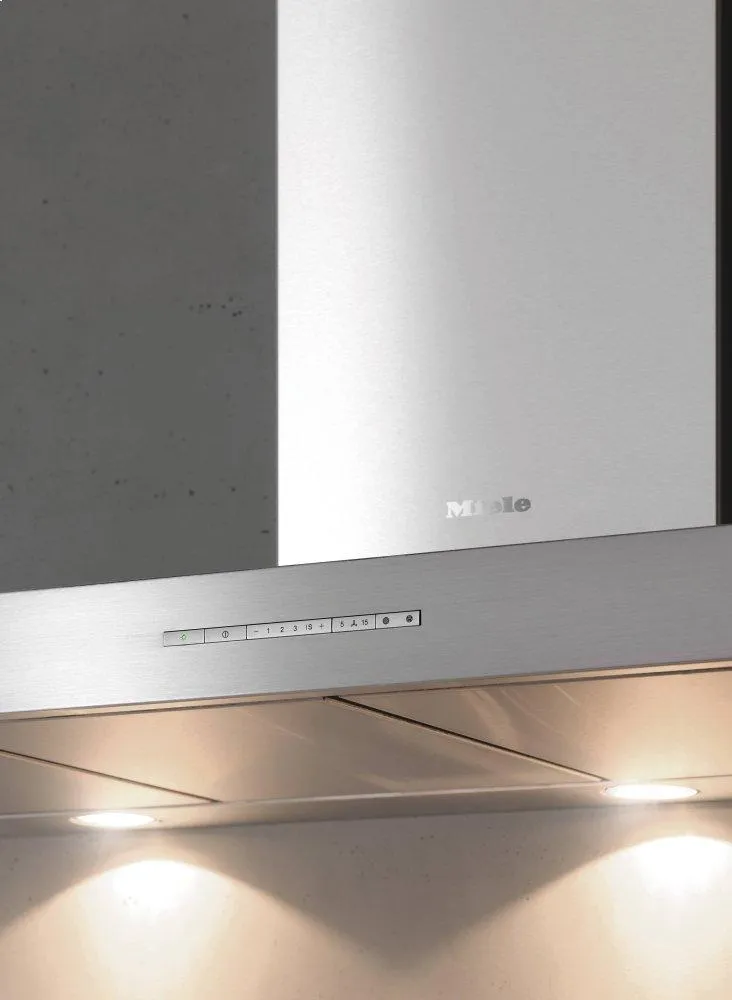 Miele DA6596D Puristic Canto - Island DCor Hood With Energy-Efficient Led Lighting And Backlit Controls For Easy Use.