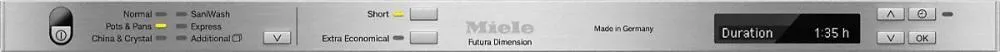 Miele G6565SCVISFAM Stainless Steel G 6565 Scvi Sf Am Fully-Integrated, Full-Size Dishwasher With Hidden Control Panel, 3D Cutlery Tray And Cleantouch Steel Panel