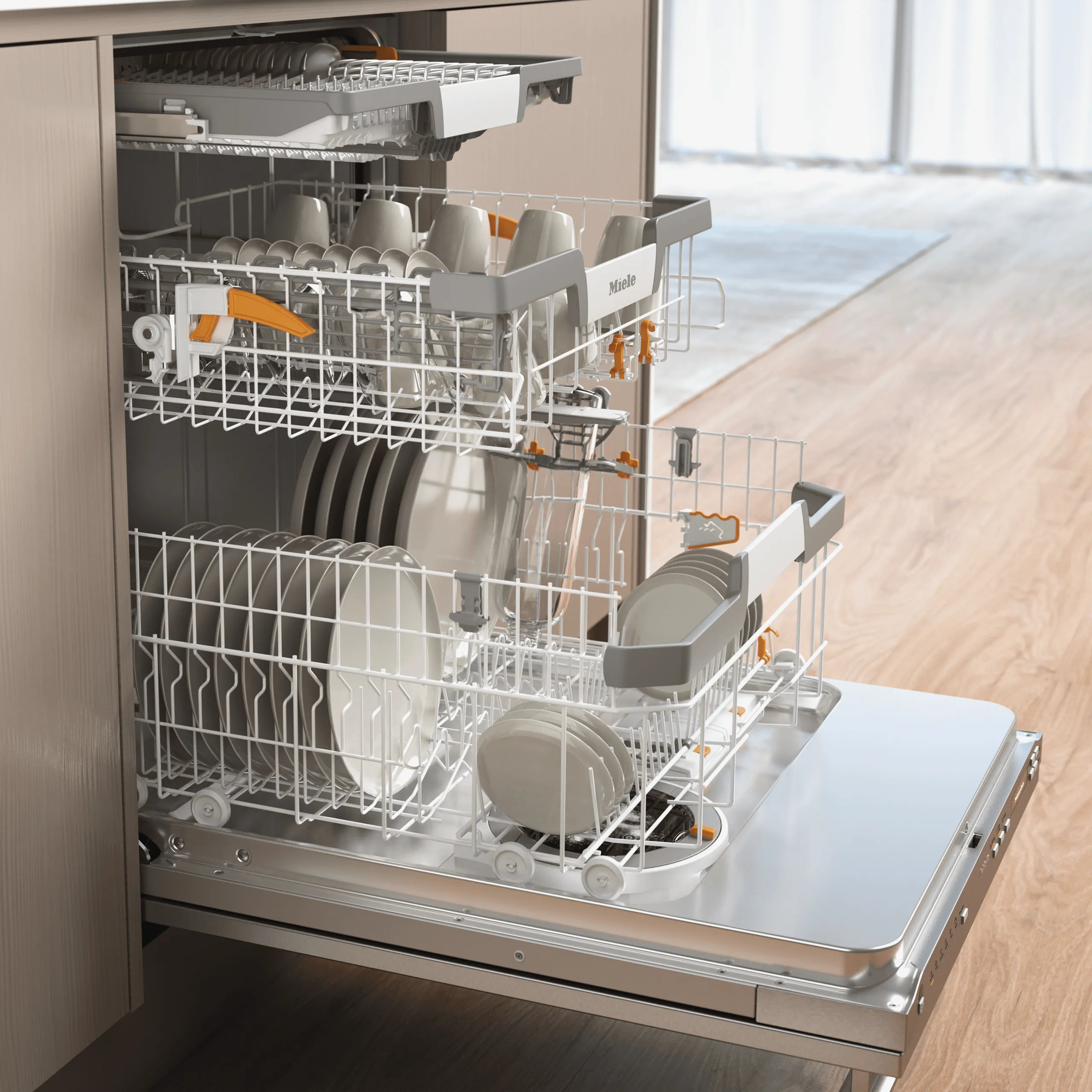 Miele G7196SCVISF G 7196 Scvi Sf Autodos - Fully-Integrated, Full-Size Dishwasher With Automatic Dispensing Thanks To Autodos With Integrated Powerdisk.