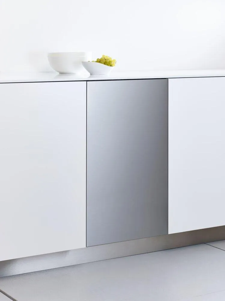 Miele GFVI453721 Gfvi 453/72-1 - Int. Front Panel: W X H, 18 X 28 In Clean Touch Steel&#8482; W/O Handle & Bore Holes For Fully Integrated Dishwashers