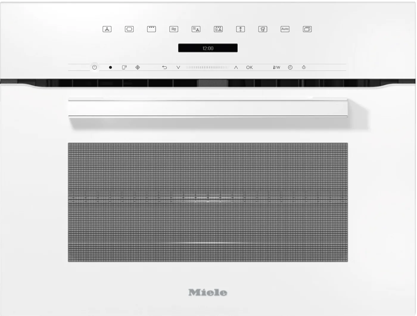 Miele H7240BMAMBRILLIANTWHITE H 7240 Bm Am - 24" Compact Speed Oven In A Perfectly Combinable Design With Automatic Programs And Combi Modes.
