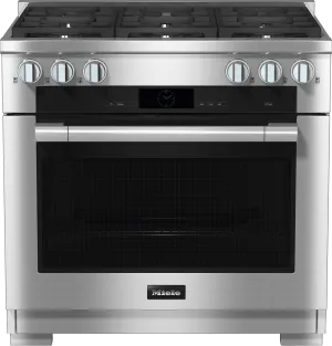 Miele HR19343LPDFCLEANTOUCHSTEEL Hr 1934-3 Lp Df - 36 Inch Range Dual Fuel Model With M Touch.