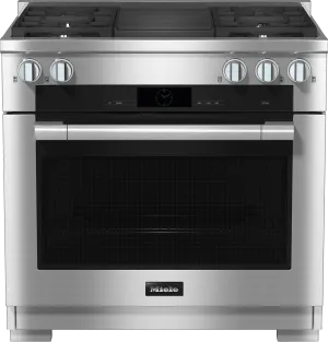 Miele HR19353GDFGR Hr 1935-3 G Df Gr - 36" Range - The Dual Fuel All-Rounder With M Touch For The Highest Demands.