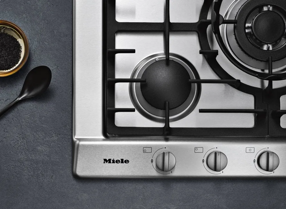Miele KM2032G Km 2032 G - Gas Cooktop With 5 Burners For Particularly Versatile Cooking Convenience.