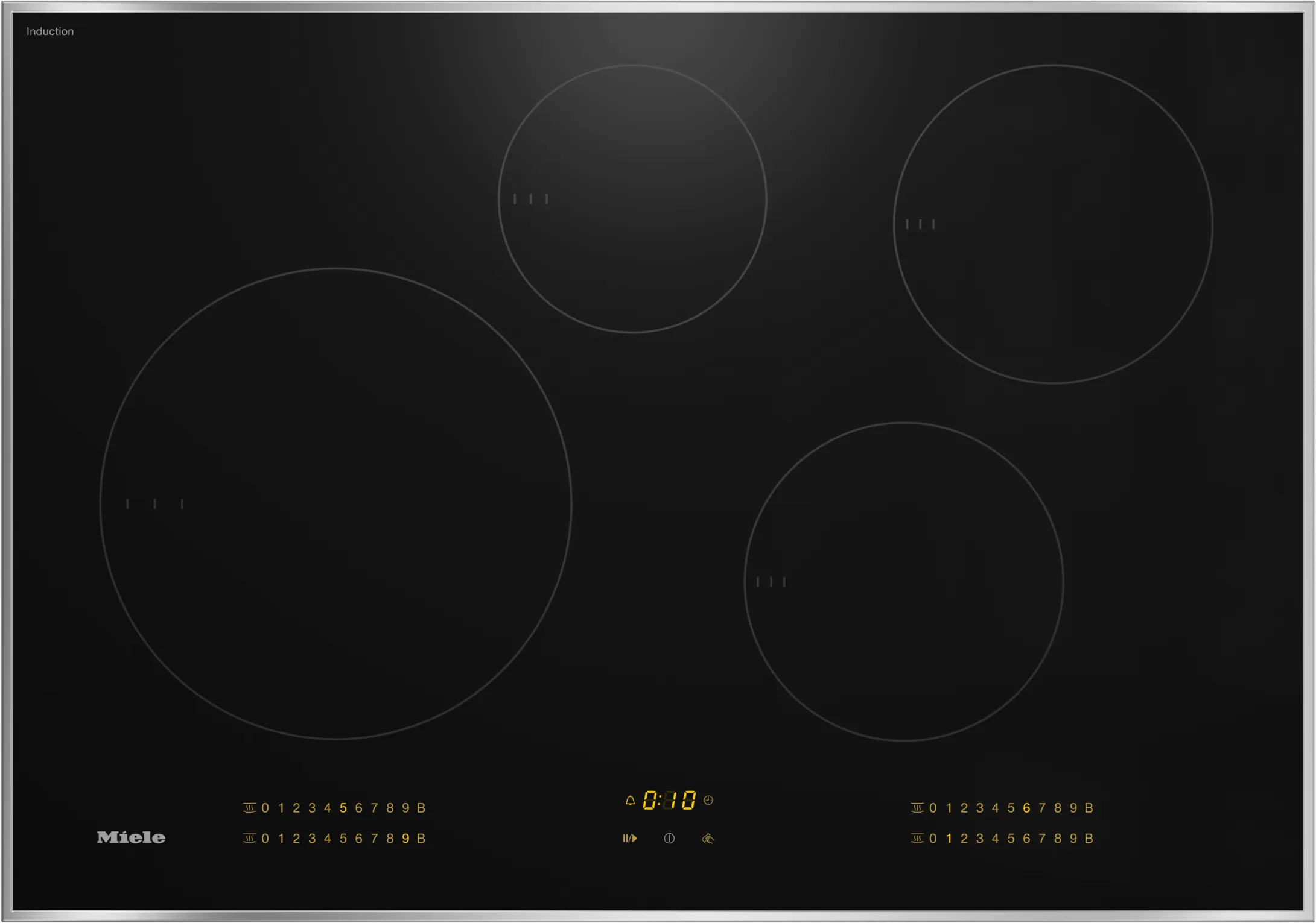 Miele KM7730FR Km 7730 Fr - Induction Cooktop With 4 Round Cooking Zones