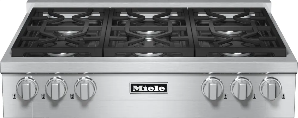 Miele KMR11341GCLEANSTEEL Kmr 1134-1 G - Rangetop With 6 Burners For Professional Applications
