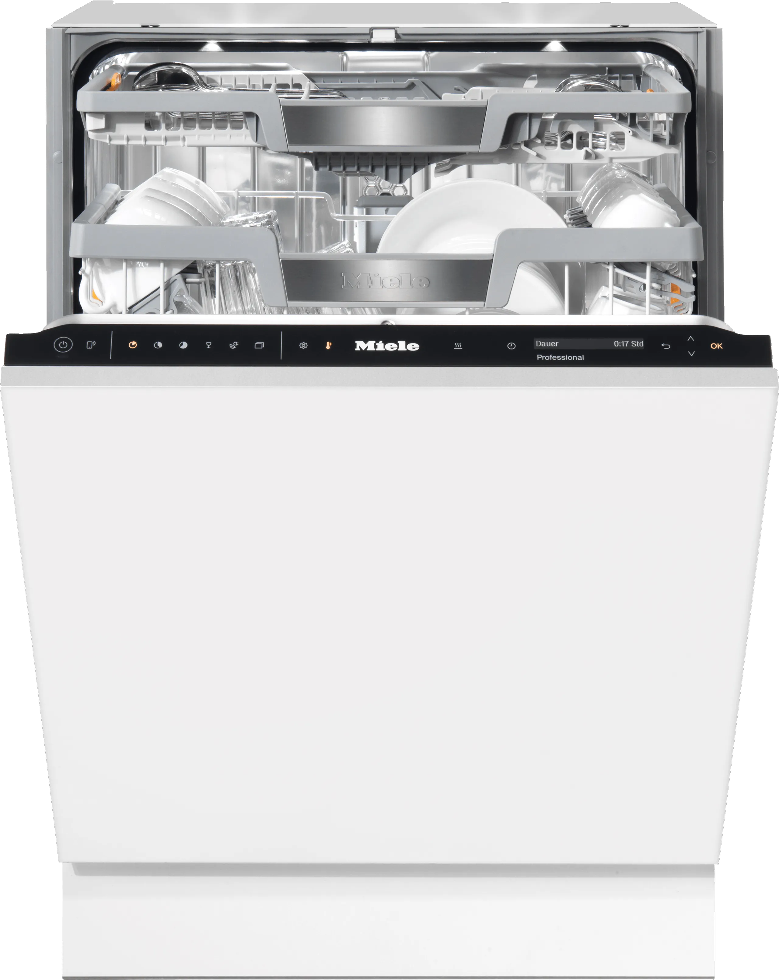 Miele PFD104SCVIXXLWITHOUTFRONT11605450 Pfd 104 Scvi Xxl - Fully Integrated Full-Sizedishwasher With 3D Multiflex Cutlery Tray For Large Loads Of Dishware In Households, Offices And Utility Areas.