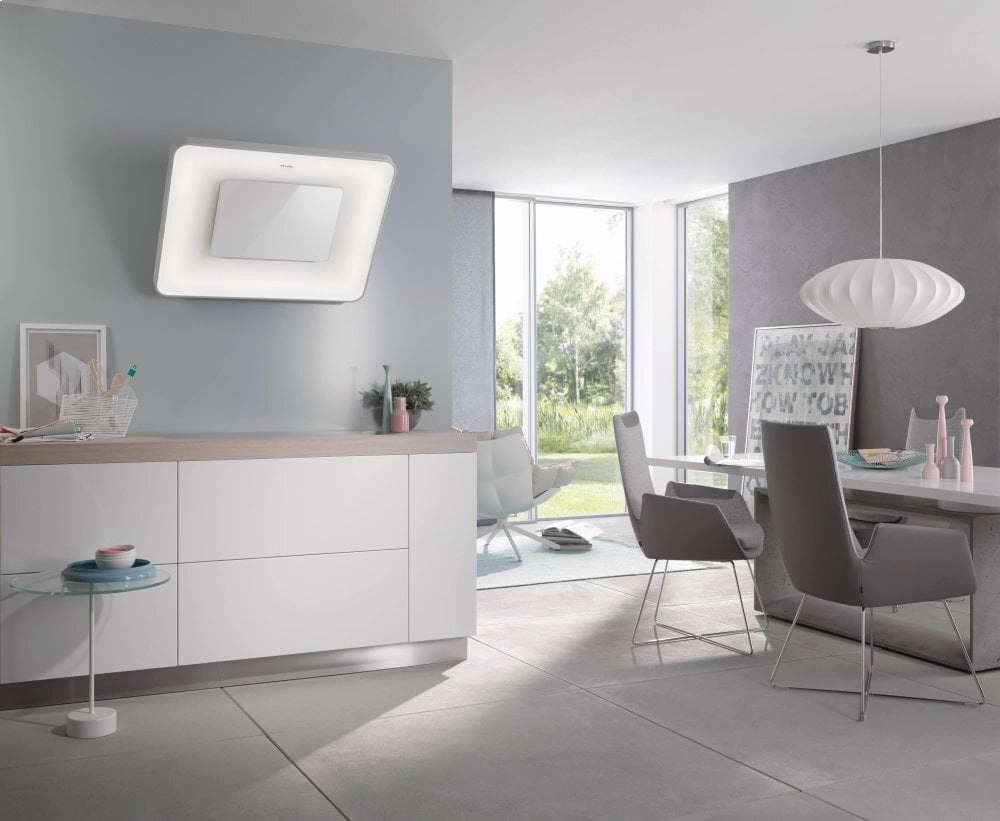 Miele DA6996W Wall Ventilation Hood With Dimmable Ambient Lighting For A Unique Lighting Mood In Your Kitchen.