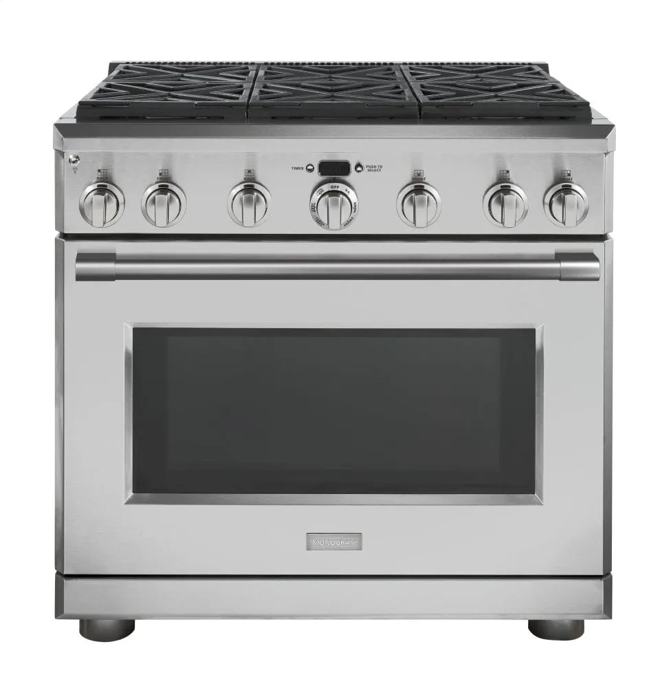 Monogram ZDP366NNSS Monogram 36" Dual-Fuel Professional Range With 6 Burners (Natural Gas)