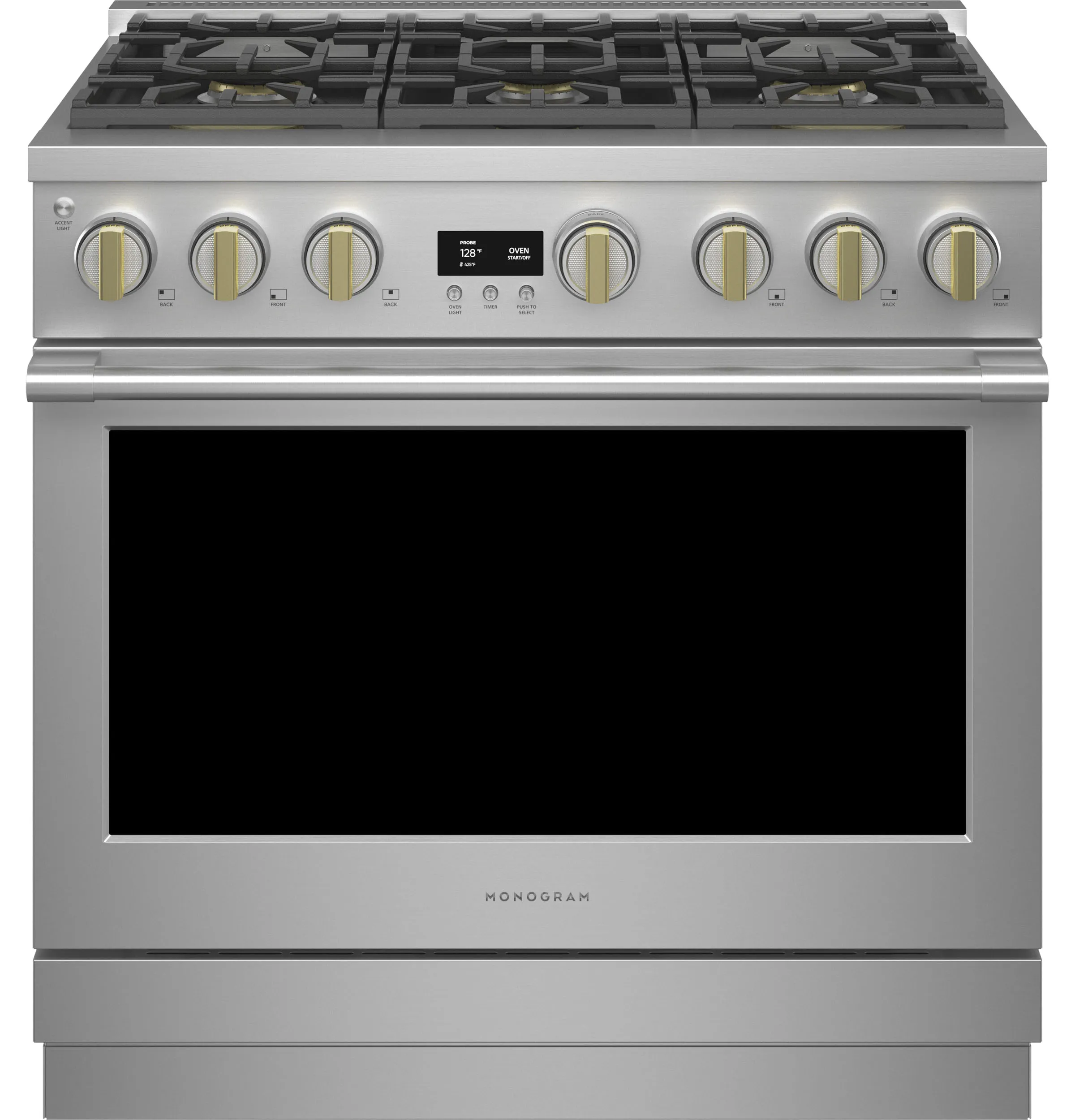 Monogram ZDP366NTSS Monogram 36" Dual-Fuel Professional Range With 6 Burners (Natural Gas)