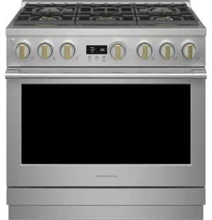 Monogram ZDP366NTSS Monogram 36" Dual-Fuel Professional Range With 6 Burners (Natural Gas)
