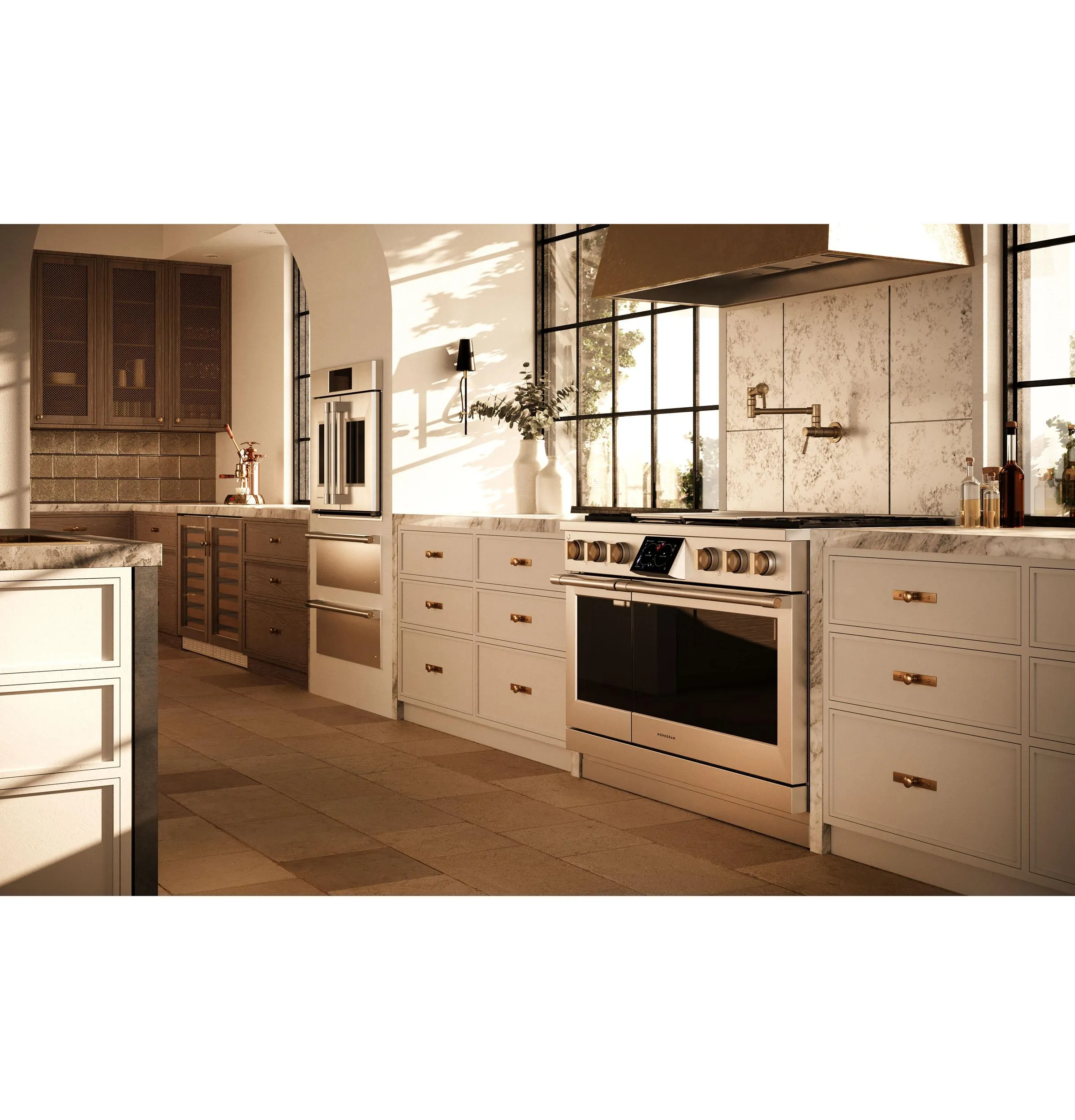 Monogram ZDP484NGTSS Monogram 48" Dual-Fuel Professional Range With 4 Burners, Grill, And Griddle