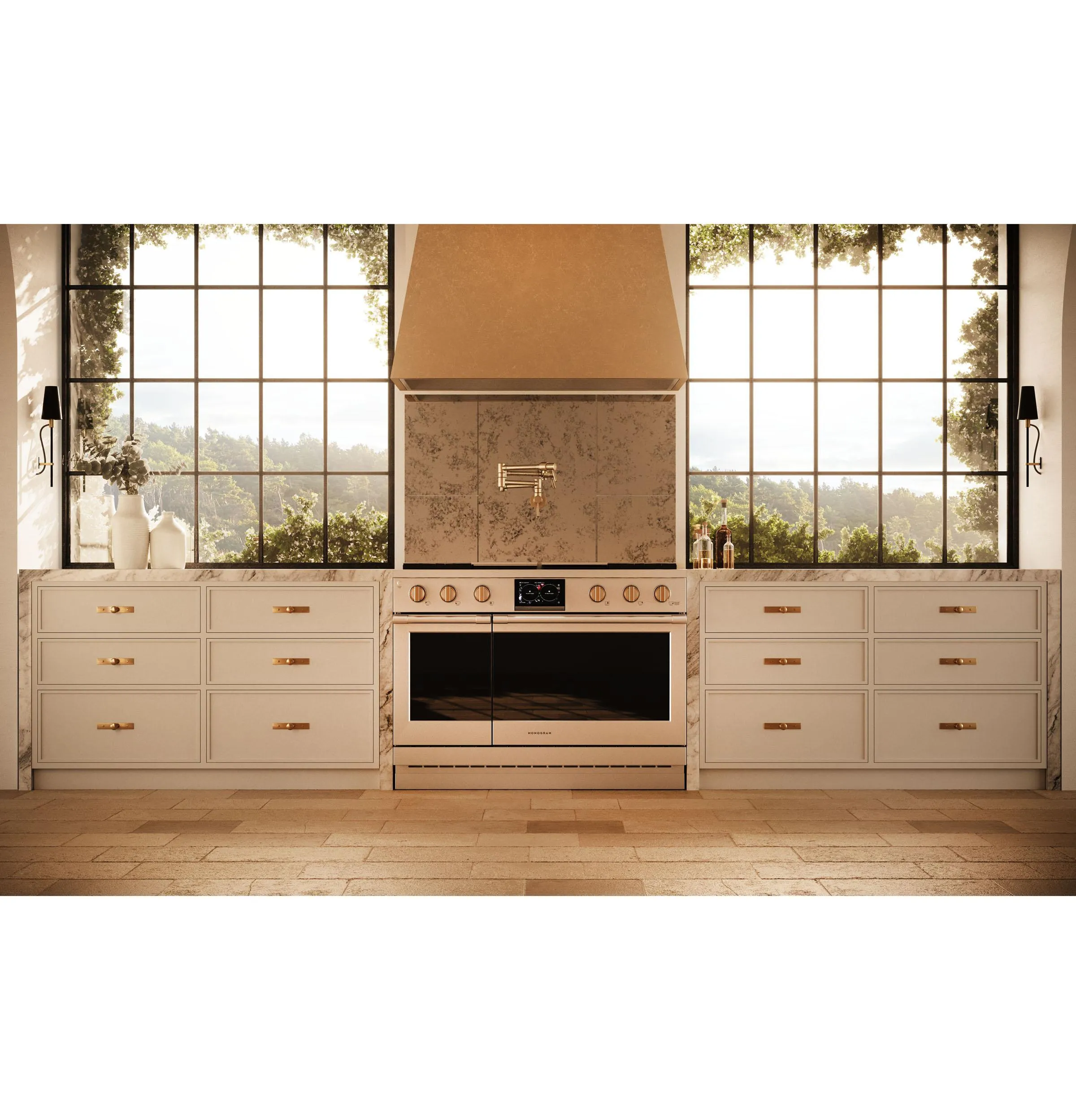 Monogram ZDP484NGTSS Monogram 48" Dual-Fuel Professional Range With 4 Burners, Grill, And Griddle