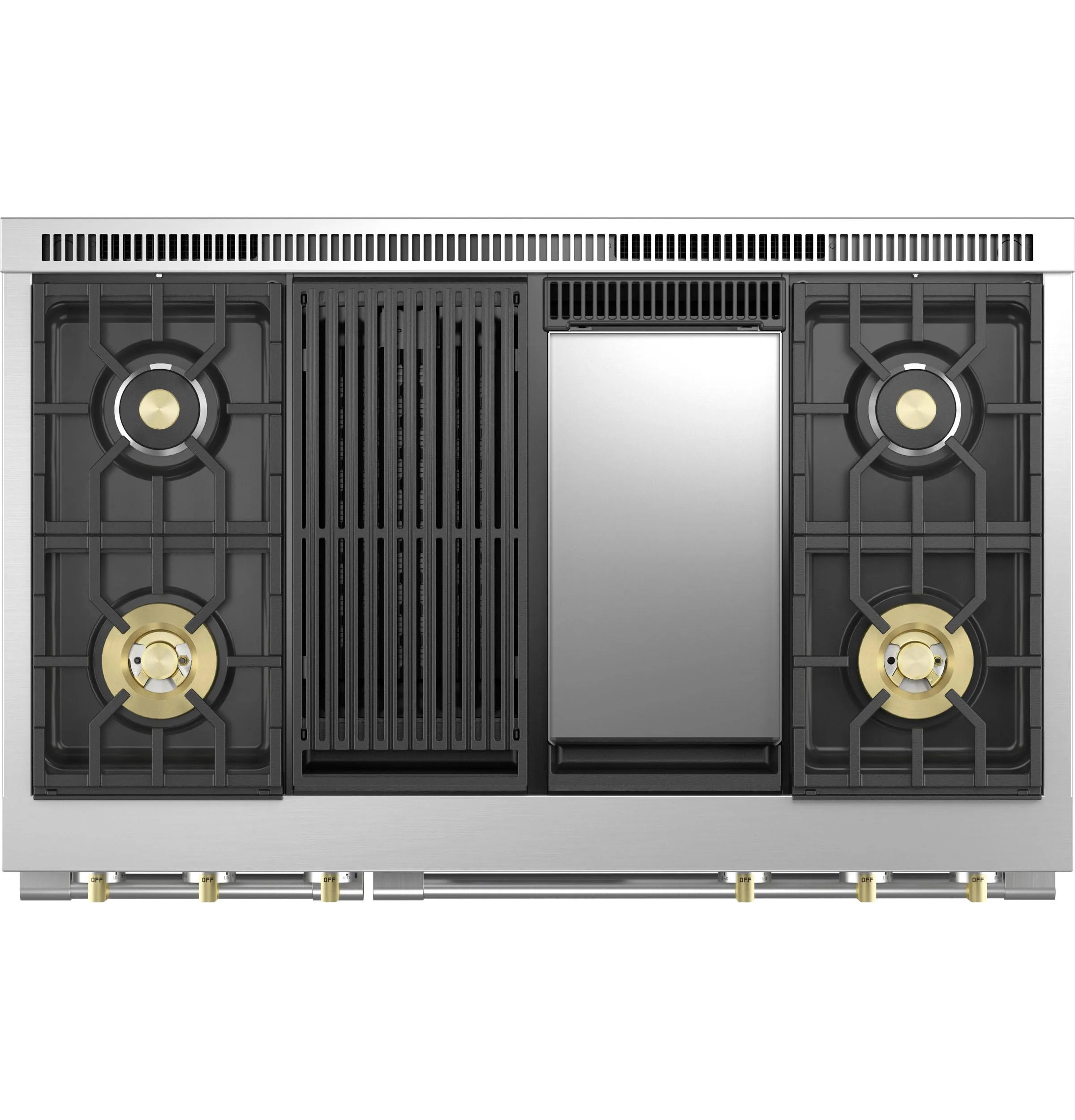 Monogram ZDP484NGTSS Monogram 48" Dual-Fuel Professional Range With 4 Burners, Grill, And Griddle
