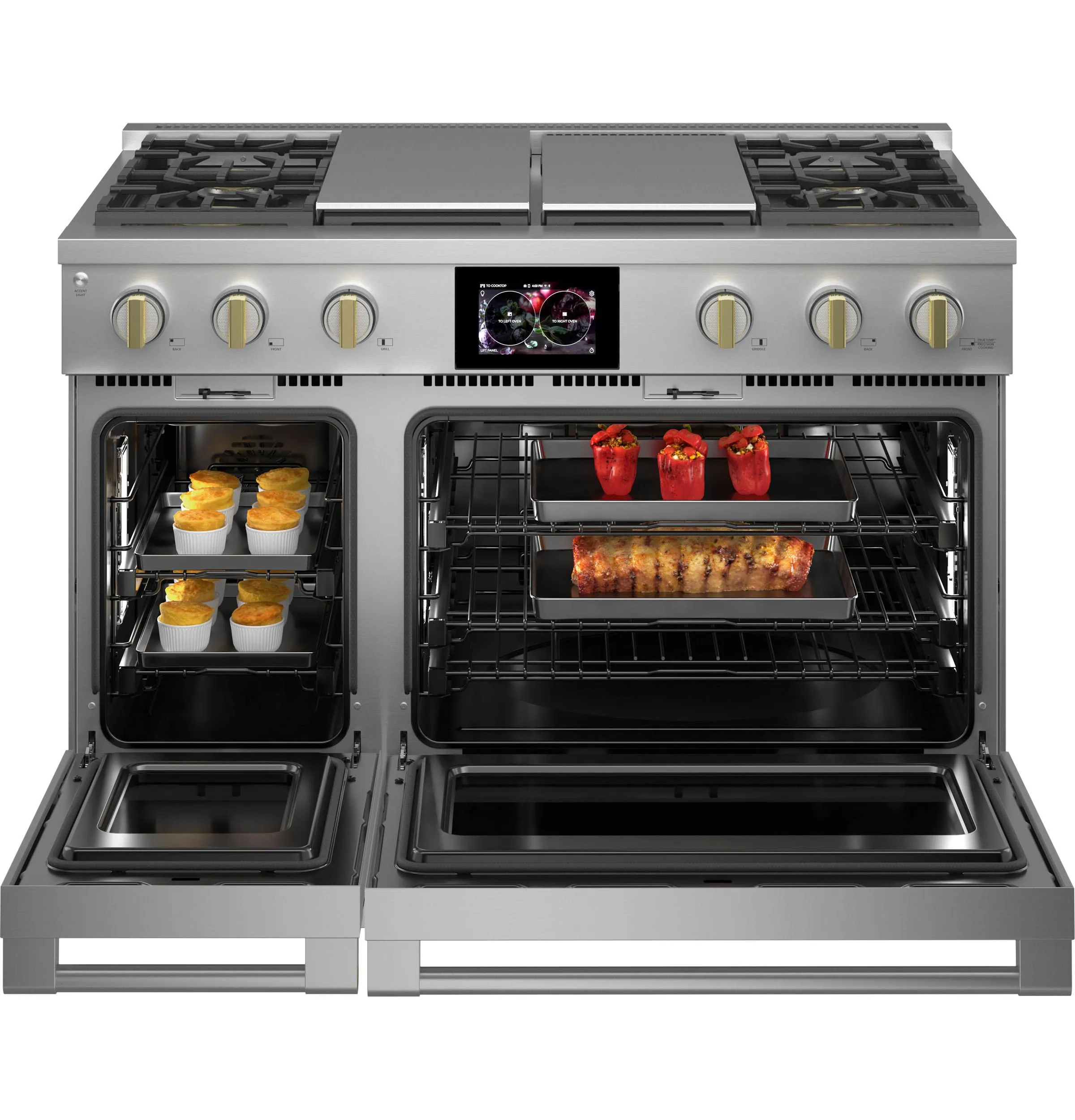 Monogram ZDP484NGTSS Monogram 48" Dual-Fuel Professional Range With 4 Burners, Grill, And Griddle