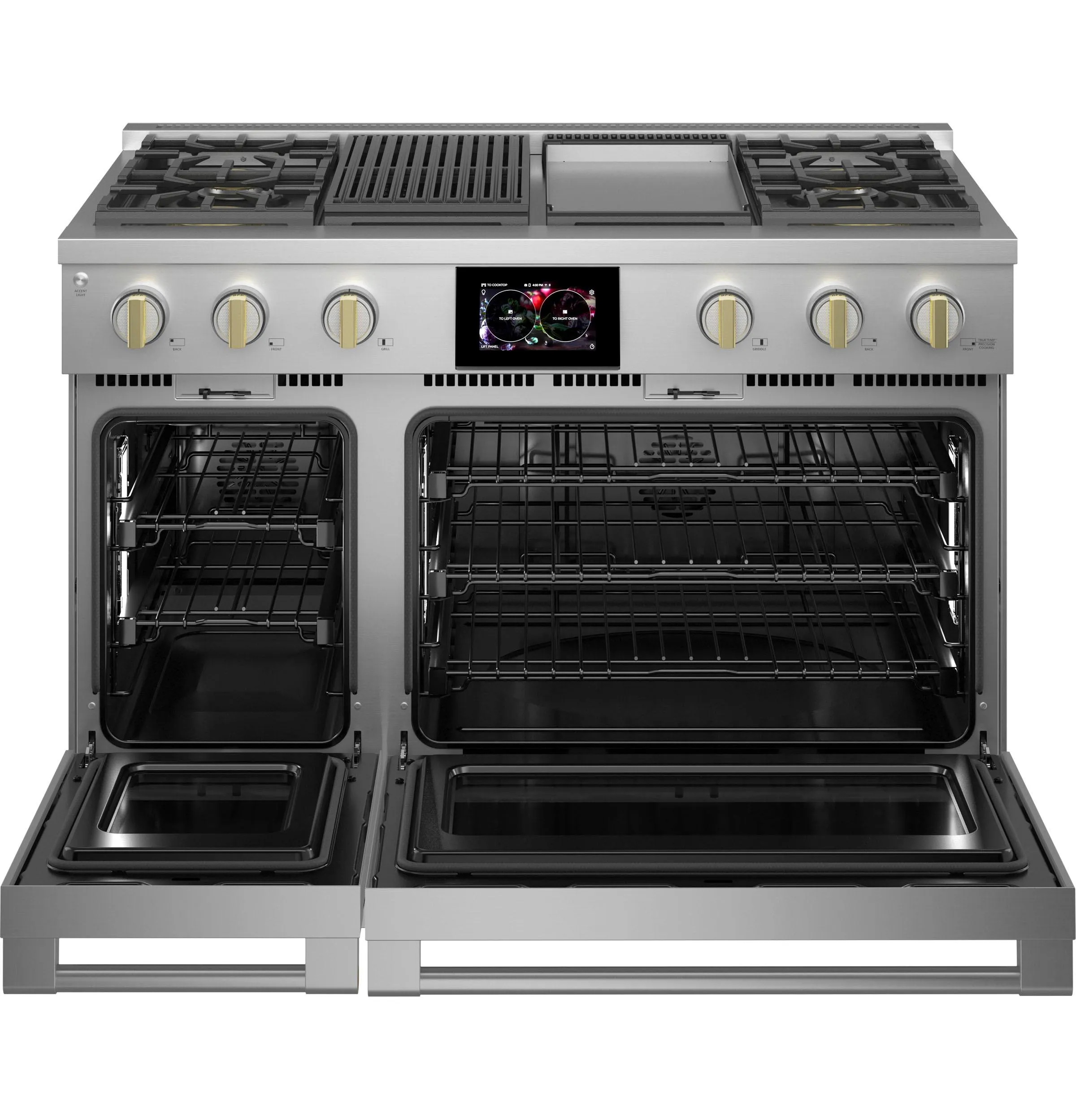 Monogram ZDP484NGTSS Monogram 48" Dual-Fuel Professional Range With 4 Burners, Grill, And Griddle