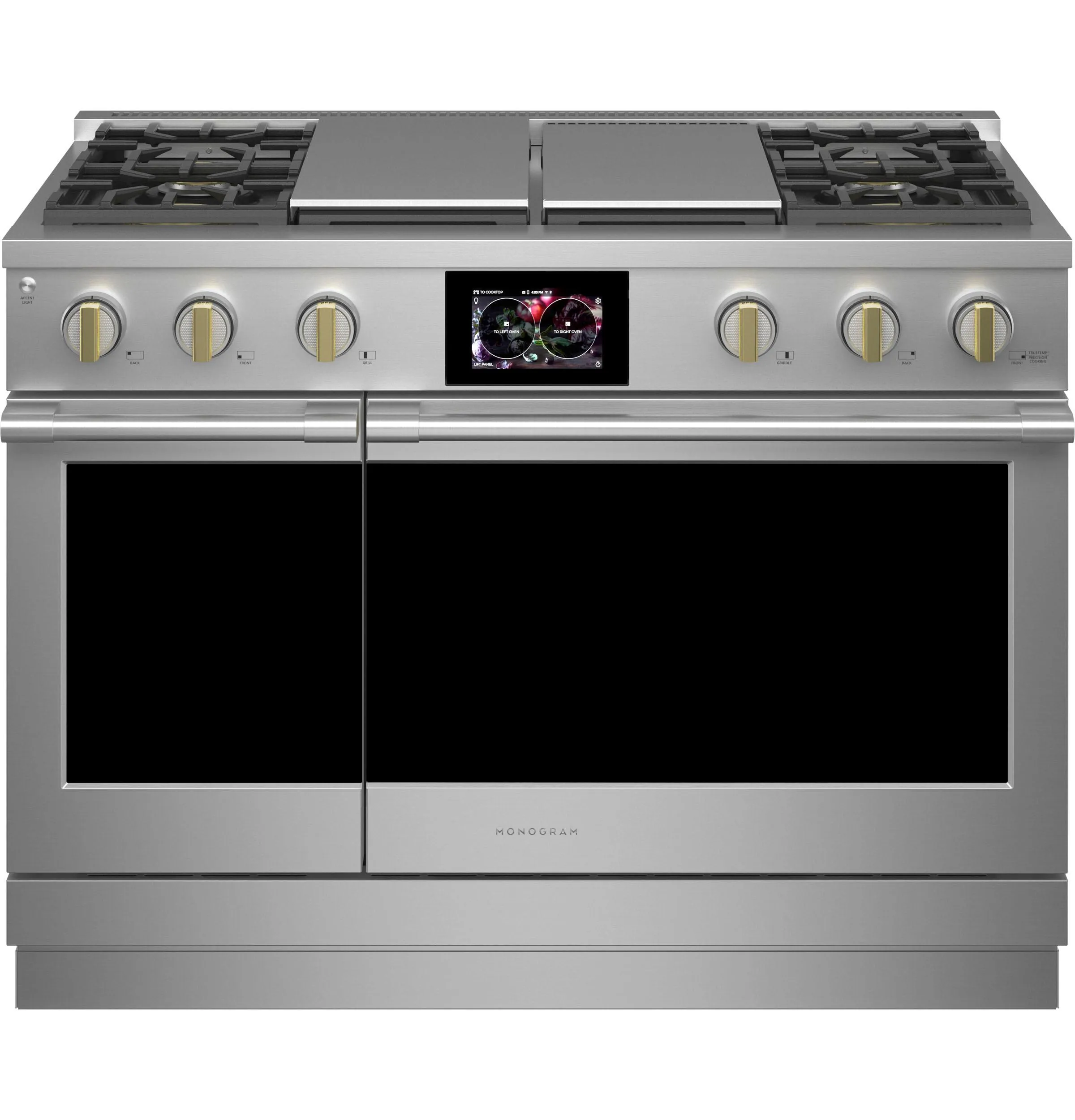 Monogram ZDP484NGTSS Monogram 48" Dual-Fuel Professional Range With 4 Burners, Grill, And Griddle