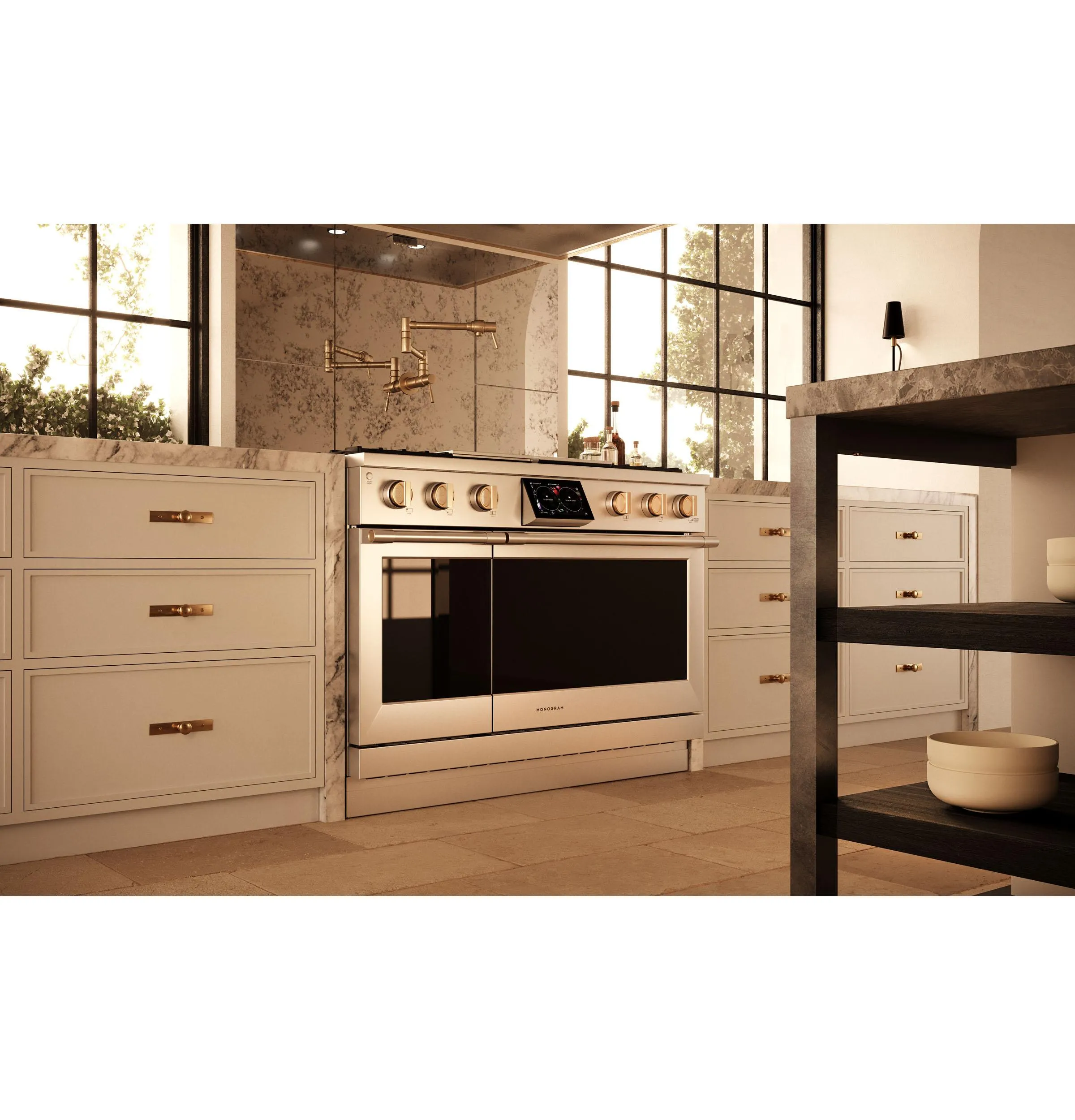 Monogram ZDP484NGTSS Monogram 48" Dual-Fuel Professional Range With 4 Burners, Grill, And Griddle