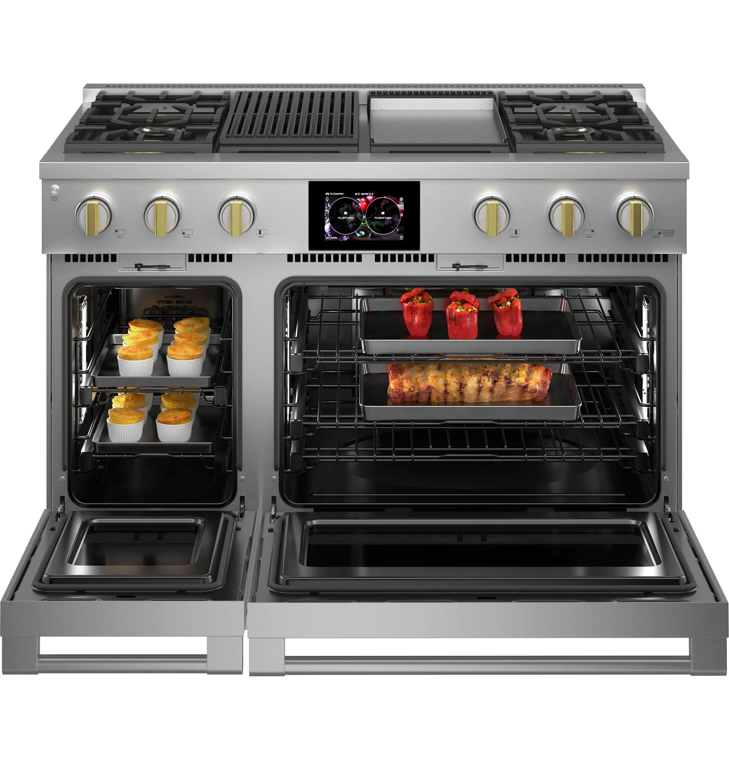 Monogram ZDP484NGTSS Monogram 48" Dual-Fuel Professional Range With 4 Burners, Grill, And Griddle