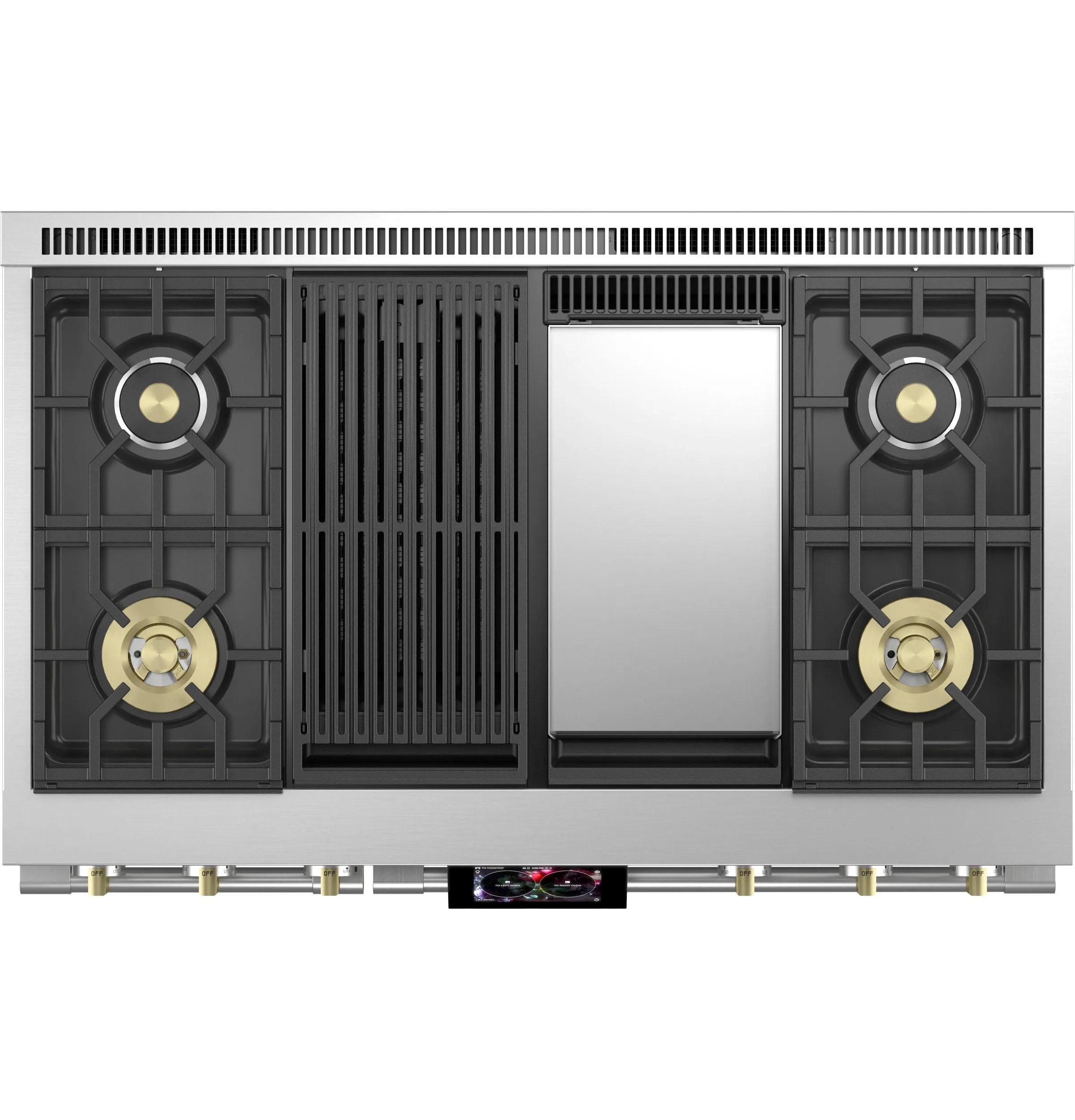 Monogram ZDP484NGTSS Monogram 48" Dual-Fuel Professional Range With 4 Burners, Grill, And Griddle