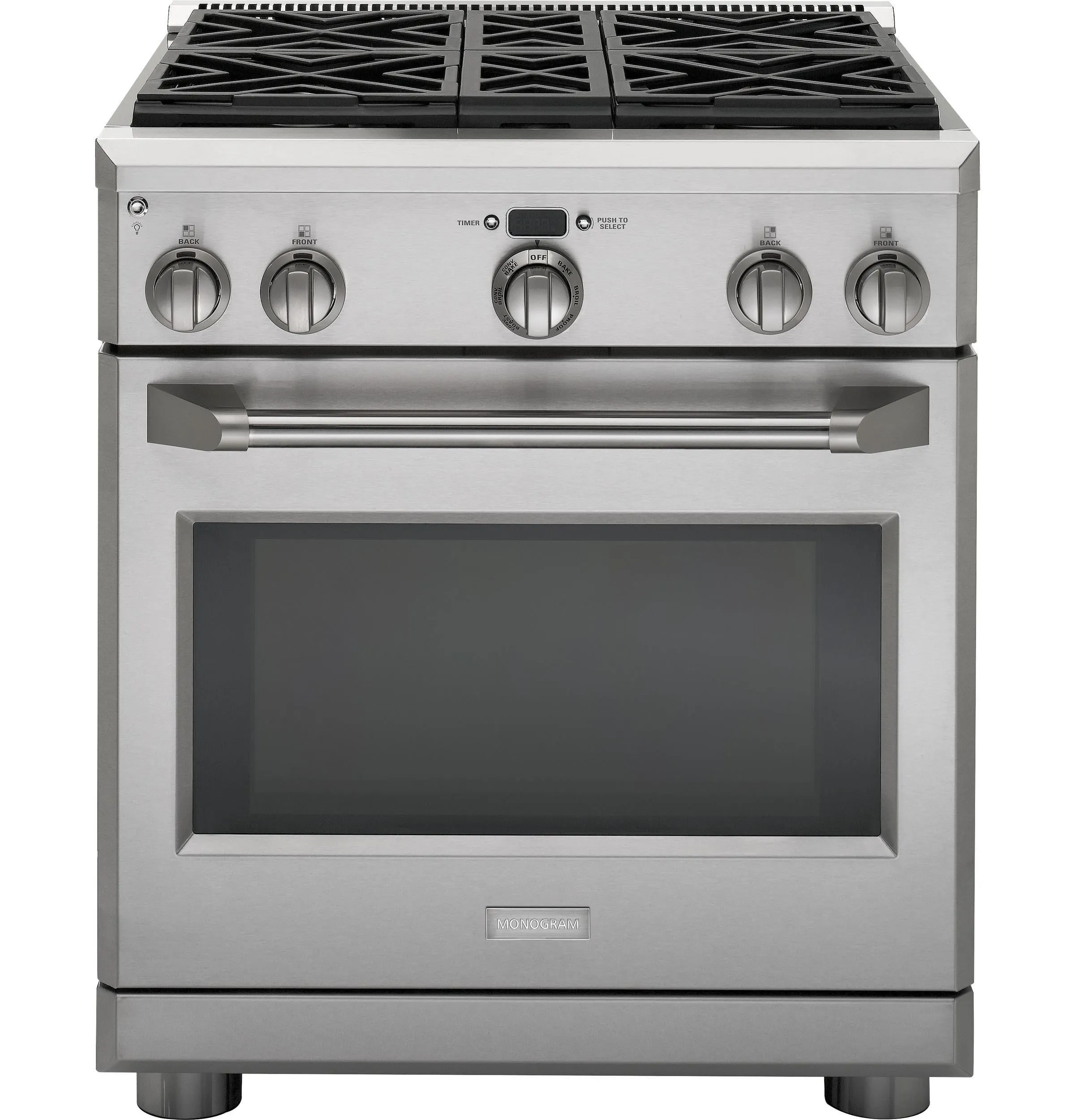 Monogram ZGP304NRSS Monogram 30" All Gas Professional Range With 4 Burners (Natural Gas)