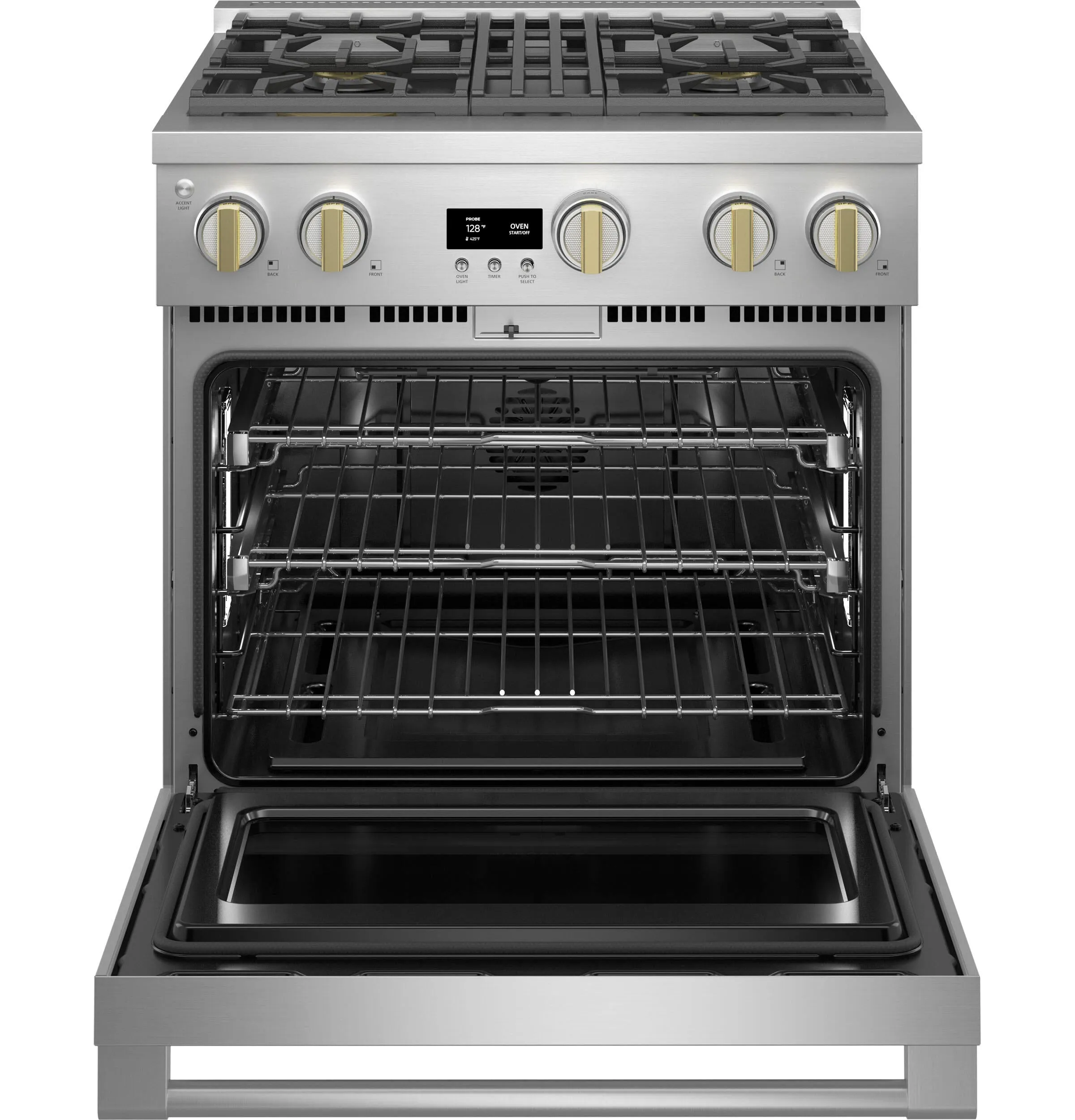 Monogram ZGP304NTSS Monogram 30" All Gas Professional Range With 4 Burners (Natural Gas)