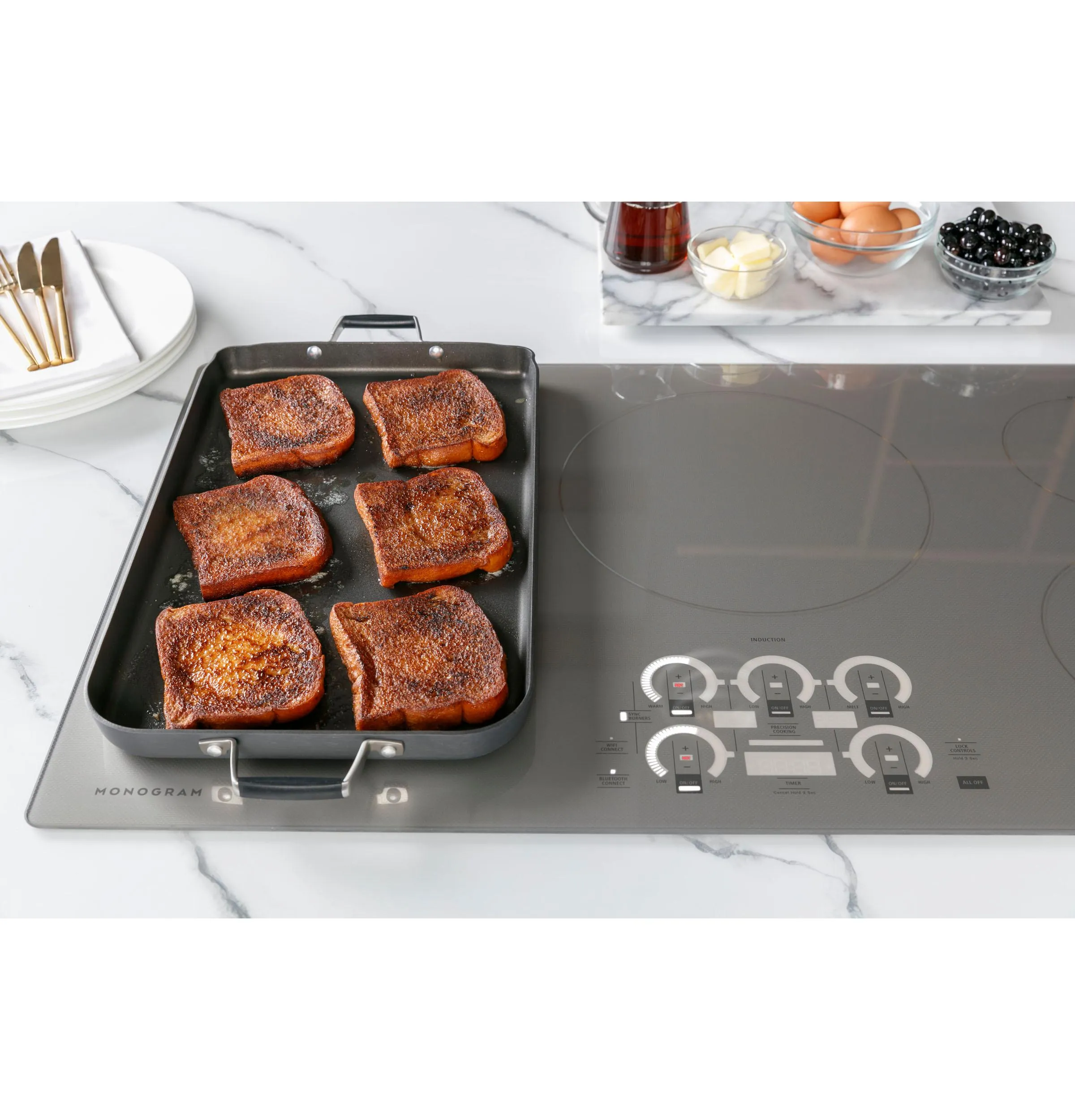 Monogram ZHU36RDTBB Monogram 36" Induction Cooktop