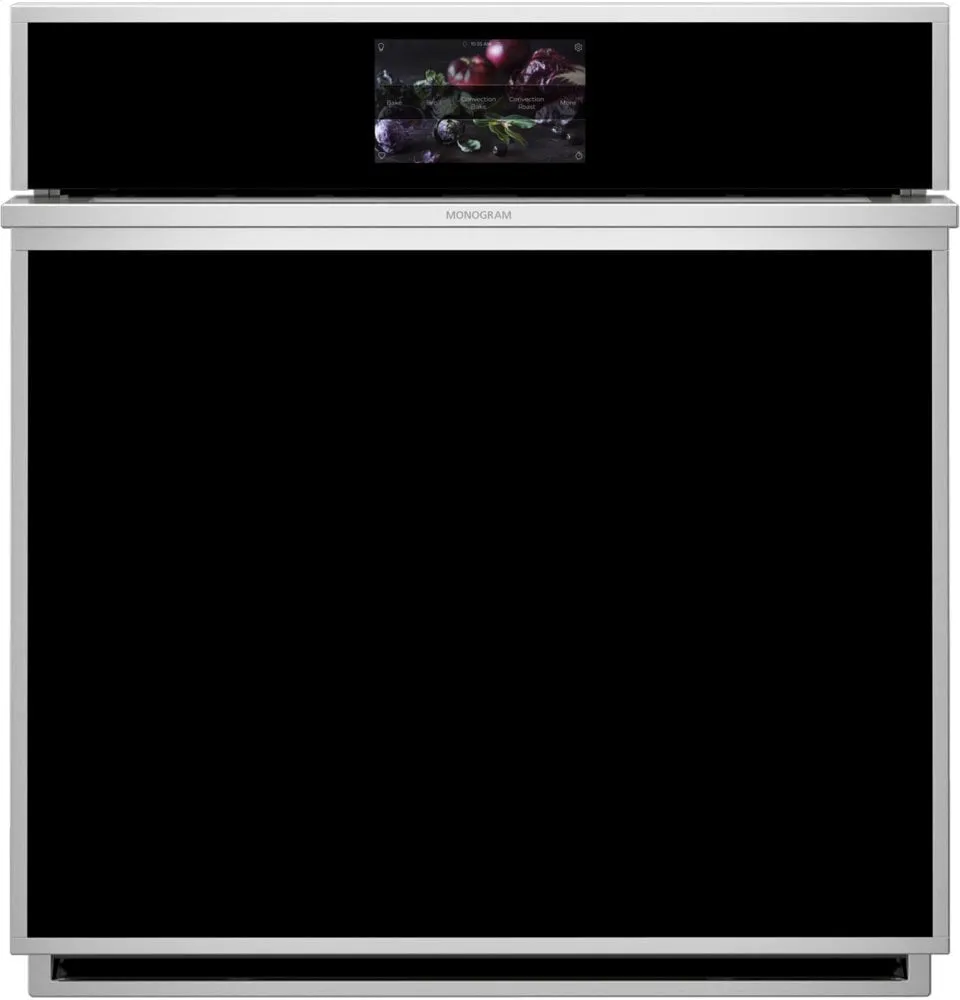 Monogram ZKS90DSSNSS Monogram 27" Smart Electric Convection Single Wall Oven Minimalist Collection