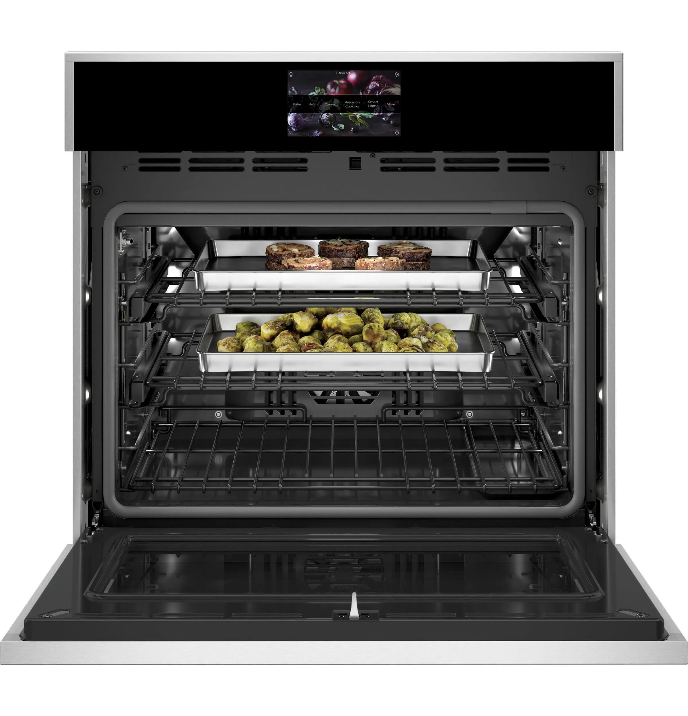 Monogram ZTSX1DSSNSS Monogram 30" Smart Electric Convection Single Wall Oven Minimalist Collection