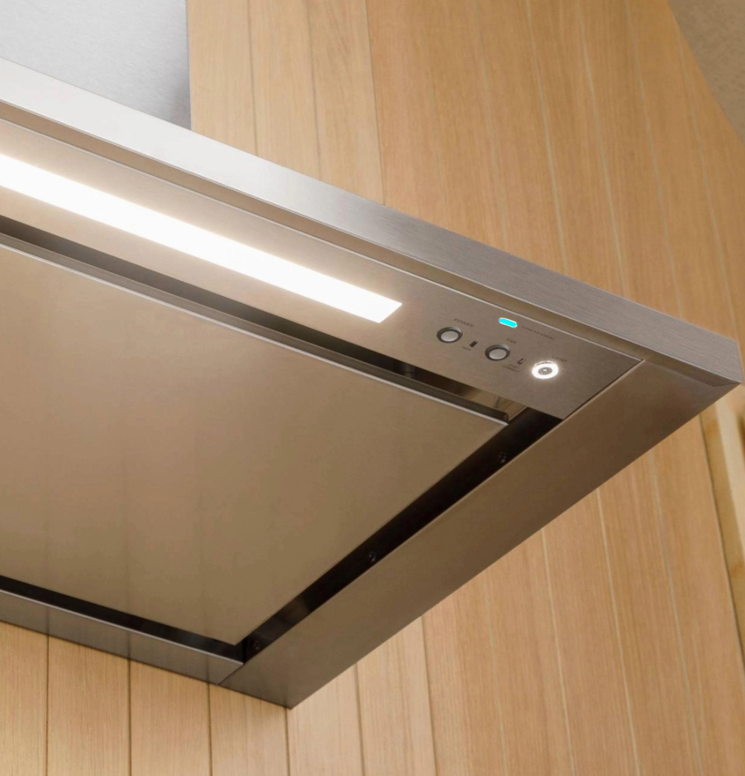 Monogram ZVIS481SRSS Monogram 48" Island Pyramid Chimney Vent Hood With Air Quality Sensors BLOWER SOLD SEPARATELY
