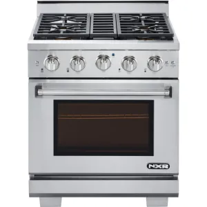 Nxr Ranges AK3001 30" Professional Style Gas Range In Stainless Steel