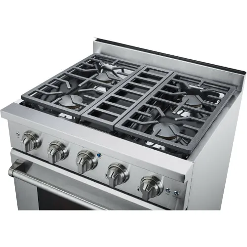 Nxr Ranges AK3001 30" Professional Style Gas Range In Stainless Steel