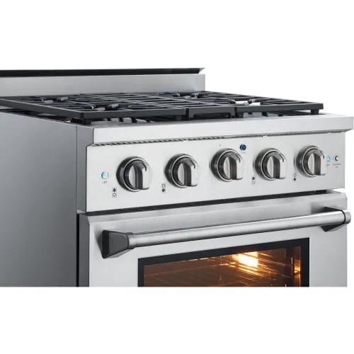 Nxr Ranges AK3001 30" Professional Style Gas Range In Stainless Steel
