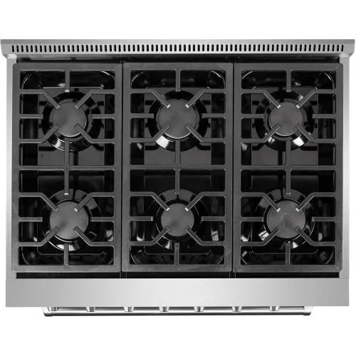 Nxr Ranges AKD3605 36-In. Culinary Series Professional Style Gas And Electric Dual Fuel Range, Stainless Steel