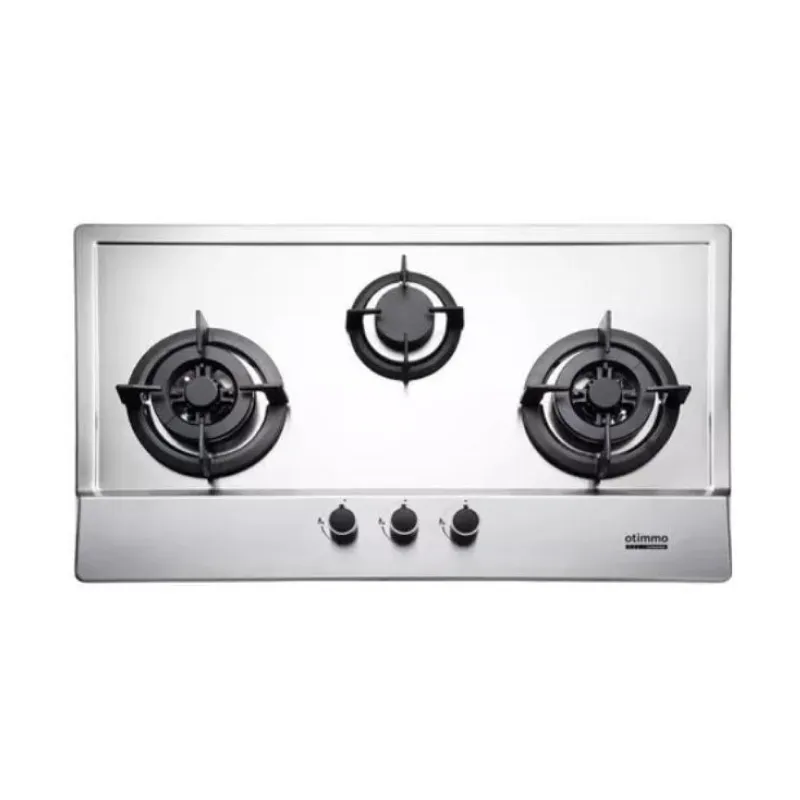 Otimmo ECH 3121S 90cm Deluxe S/Steel Slim Hood   EBH3391U 3 Burner 90cm Slim Gas Cooker Hob (Stainless Steel)