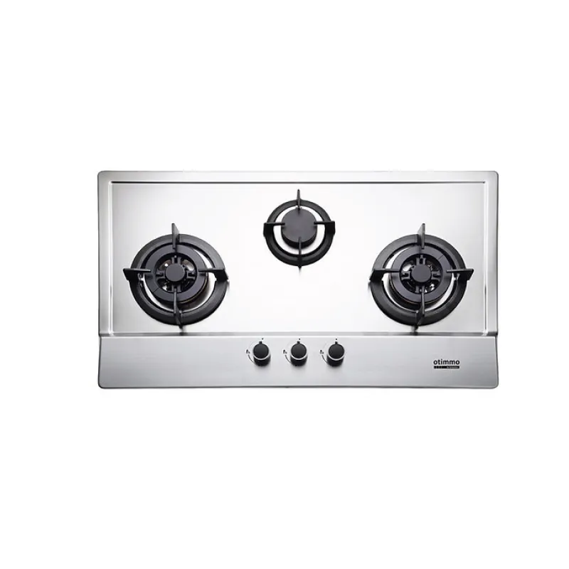 Otimmo ECH2101S 90cm S/Steel Slim Hood   EBH3391U 3 Burner 90cm Slim Gas Cooker Hob (Stainless Steel)