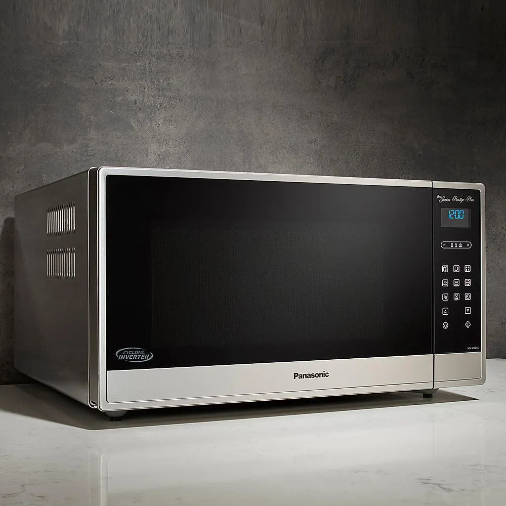 Panasonic 1.6 cu. Ft. Built-In/Countertop Cyclonic Wave Microwave Oven with Inverter Technology in Fingerprint Resistant Stainless Steel (NN-SE785S)