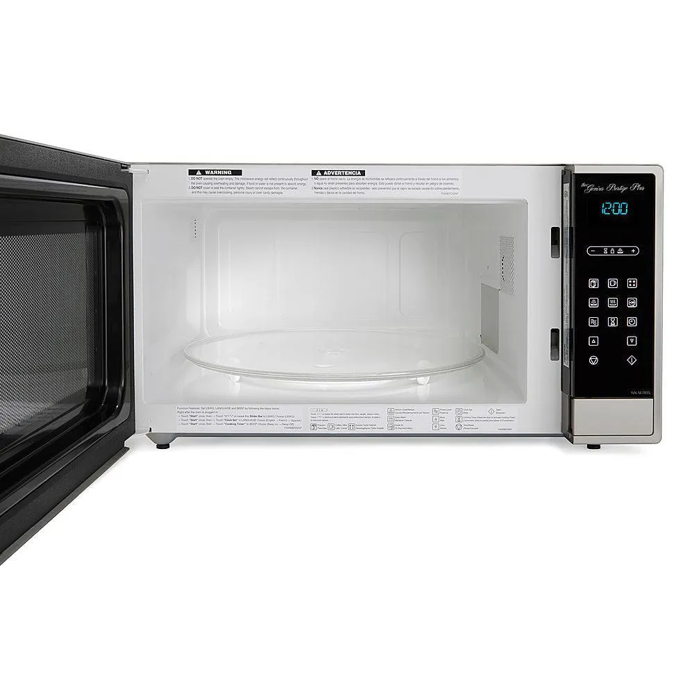 Panasonic 1.6 cu. Ft. Built-In/Countertop Cyclonic Wave Microwave Oven with Inverter Technology in Fingerprint Resistant Stainless Steel (NN-SE785S)