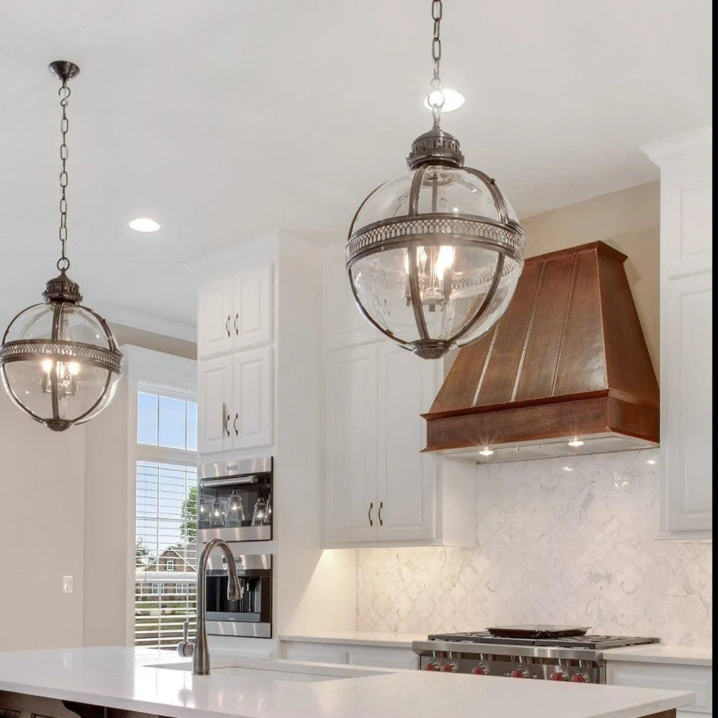 Premier Copper 38 in. Euro Wall Mounted Range Hood in Hammered Copper