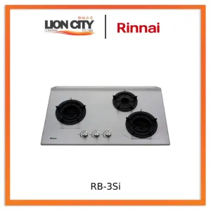 Rinnai RB-3SI 3 Inner Burner Built-In Hob Stainless Steel Top Plate RB3SI