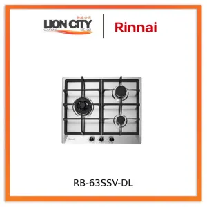 Rinnai RB-63SSV-DL 3 Burner Built-In Hob Stainless Steel