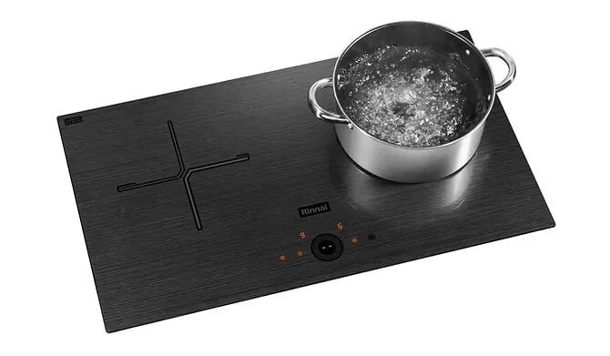 Rinnai RB-7032H CFG 2 zone induction hob (70cm) Schott Ceran Fine Print Glass (Grey)