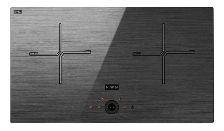 Rinnai RB-7032H CFG 2 zone induction hob (70cm) Schott Ceran Fine Print Glass (Grey)