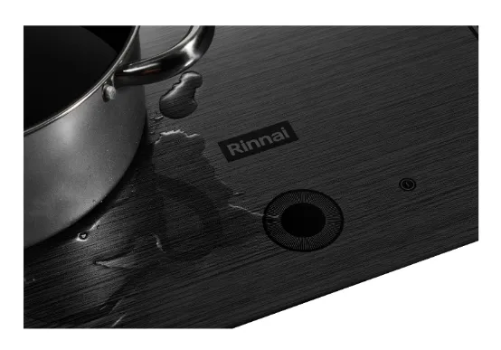 Rinnai RB-7032H CFG 2 zone induction hob (70cm) Schott Ceran Fine Print Glass (Grey)