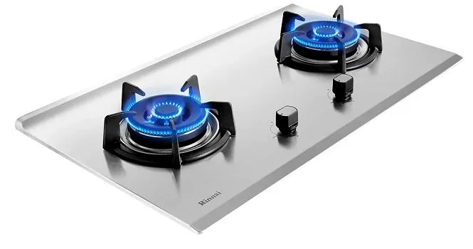 Rinnai RB-72S 2 Burner Built-In Hob Stainless Steel Top Plate RB72S