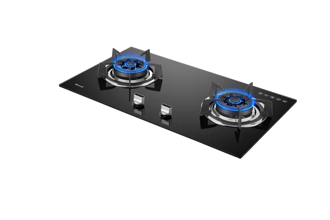 Rinnai RB-782G 2-Burner Flexi Hob Built-in Gas Hob (Glass)